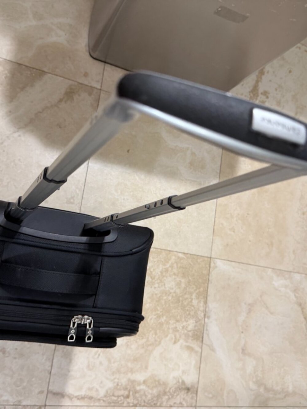 Samsonite Black Rolling Travel Garment Bag with Front Pocket - Picture 11 of 12